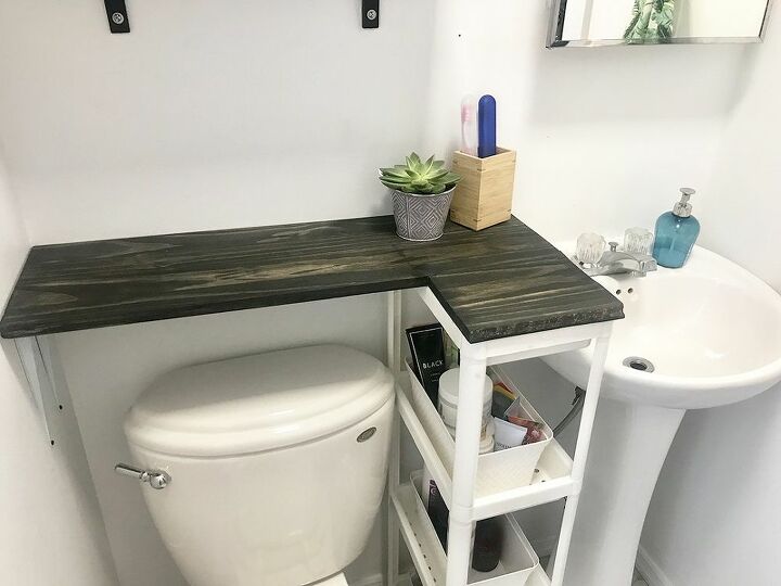 A Brilliant Solution for Small Bathrooms With No Counter Space!