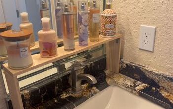 How to Make a Simple Bathroom Sink Shelf For Extra Storage