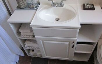 bathroom vanity, extra side storage