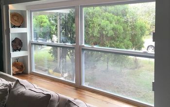 Bay Window Built in Bookshelf Makeover