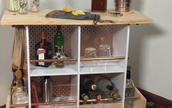 How to Easily Turn a Bookshelf Into a Bar Cart