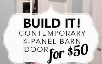 Build It: Contemporary 4-Panel Barn Door for $50