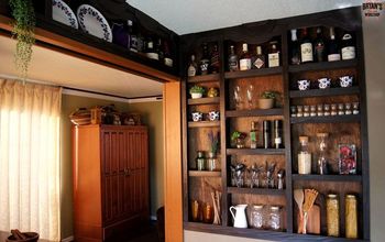 Built-in Kitchen Wall Shelves!