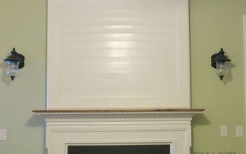 Building a Fireplace Mantel After Closing a Tv Niche Above Fireplace.