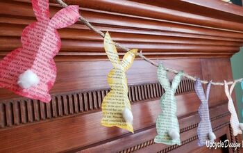 Bunny Garland and Paper Mache Eggs – Upcycled Easter DIY