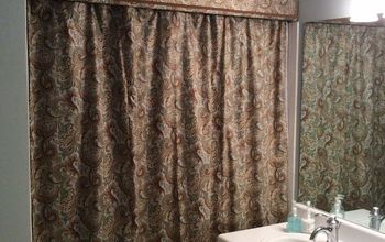 Custom Look Cornice and Shower Curtain