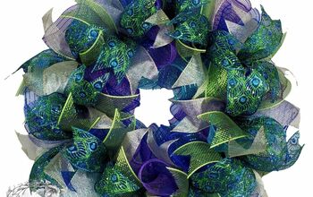 Deco Mesh Ruffle Wreath Tutorial/Mesh Wreath With Ribbon DIY