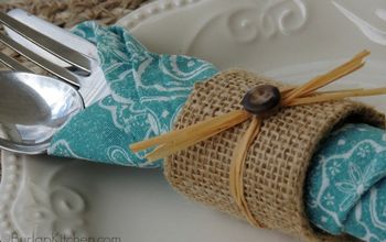 DIY Burlap Napkin Rings