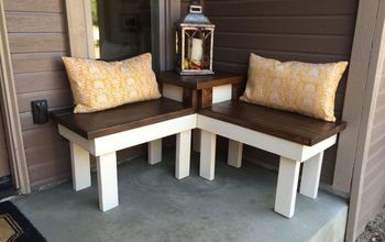 DIY Corner Bench With Built-In Table