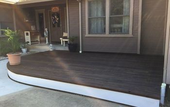 DIY Curved Floating Deck