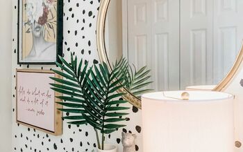 DIY Dalmatian Accent Wall + Entryway Makeover