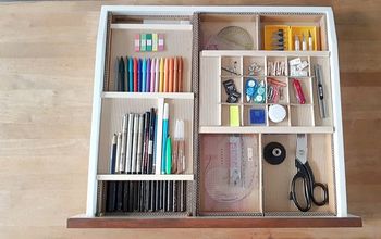 DIY Desk Drawer Organizer With Sliding Trays From Cardboard Box !