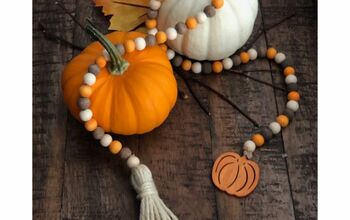 DIY Fall Wood Bead Garland