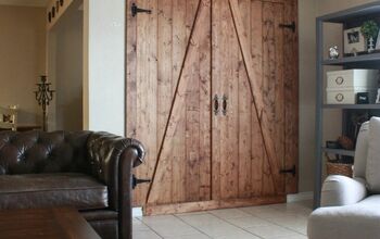 DIY Faux Barn Door Room Divider