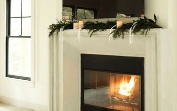 DIY Faux Cast Stone Fireplace