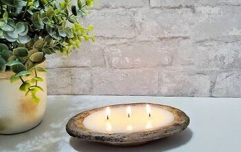 DIY FAUX WOODEN DOUGH BOWL CANDLE