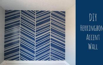 DIY Herringbone Accent Wall