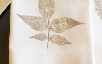 Leaf Stamped Napkins