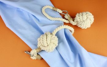 DIY Nautical Curtain Tie Backs Monkey Fist Knot