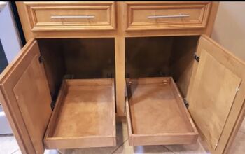 DIY Pull-Out Cabinet Shelves for Under $30 Each