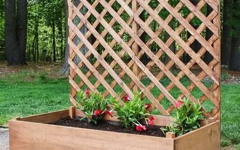 Raised Garden Planter With Trellis