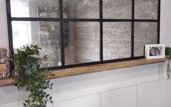 DIY Window Pane Aged Mirror