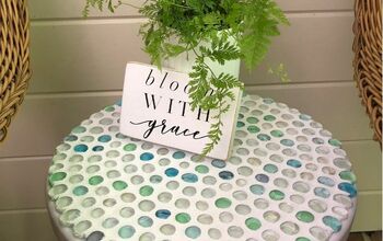 Easy DIY Dollar Store Glass Bead Table