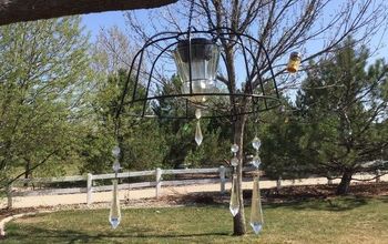 Easy Flower Basket to Solar Chandelier