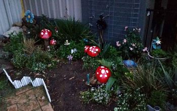 Fairy Garden Concrete Mushrooms