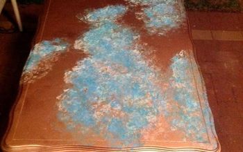 Faux Azul Copper Table Top Tutorial