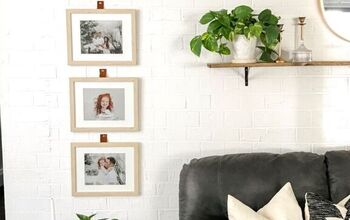 Faux Leather Hanging Straps for a Gallery Wall