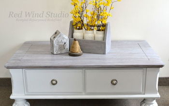 Faux Wood & White Wash