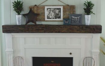 Fireplace Facelift: Beautiful Mantel Built With Scraps