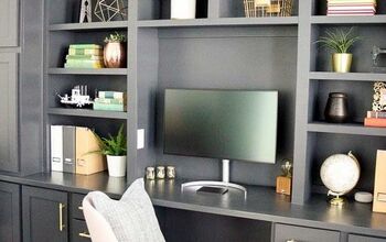 Gorgeous DIY Office Built Ins Reveal