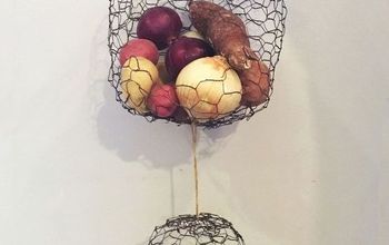 How to Make a Hanging Chicken Wire Fruit Basket