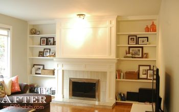 DIY Brick Fireplace Refacing