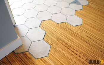 Hexagon Tile Floor Transition Entrance