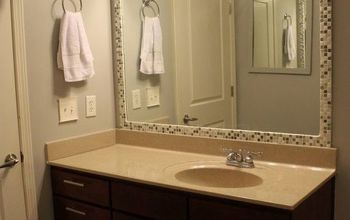 How to Add a Tile Frame to a Bathroom Mirror