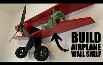 How to Build a Airplane Wall Shelf For Kids Room - 100% DIY