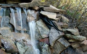 How to Build a Backyard Waterfall up a Slope