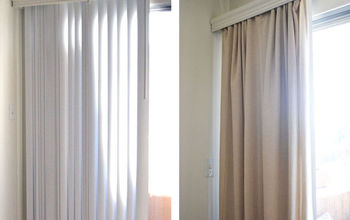 How to Conceal Vertical Blinds With a Curtain