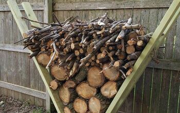 How to Easily Make a V-Shaped DIY Cinder Block Firewood Rack