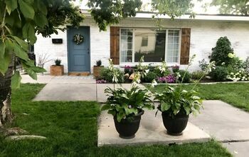 How to Hang Wood Shutters on Brick