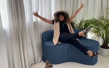 How to Make a DIY Cardboard Couch in a Chic Round Style