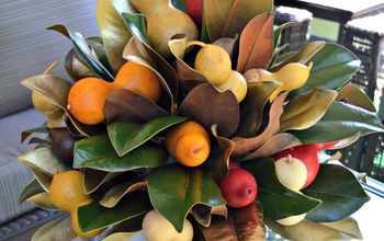 How to Make a Fall Centerpiece With Magnolia Leaves