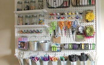 How to Make a Giant Peg Board for Craft Organization