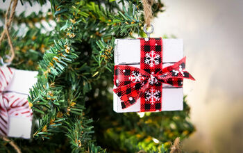 How to Make a Gift Box Ornament Using Dollar Tree Supplies