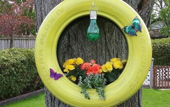 How to Make a Hanging Tire Planter