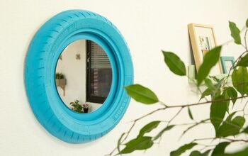 How to Make a Wall Mirror With a Tire