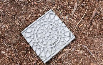 How To Make Stamped Garden Stepping Stones